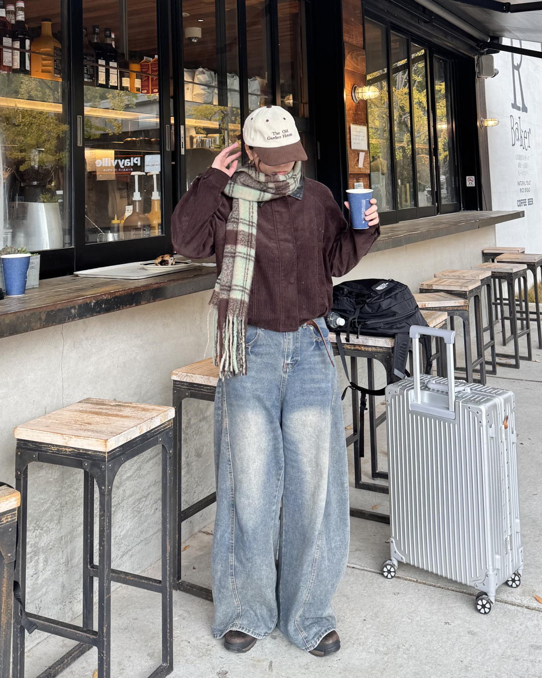 【即納】コーデュロイレザーカラーブルゾン K5018