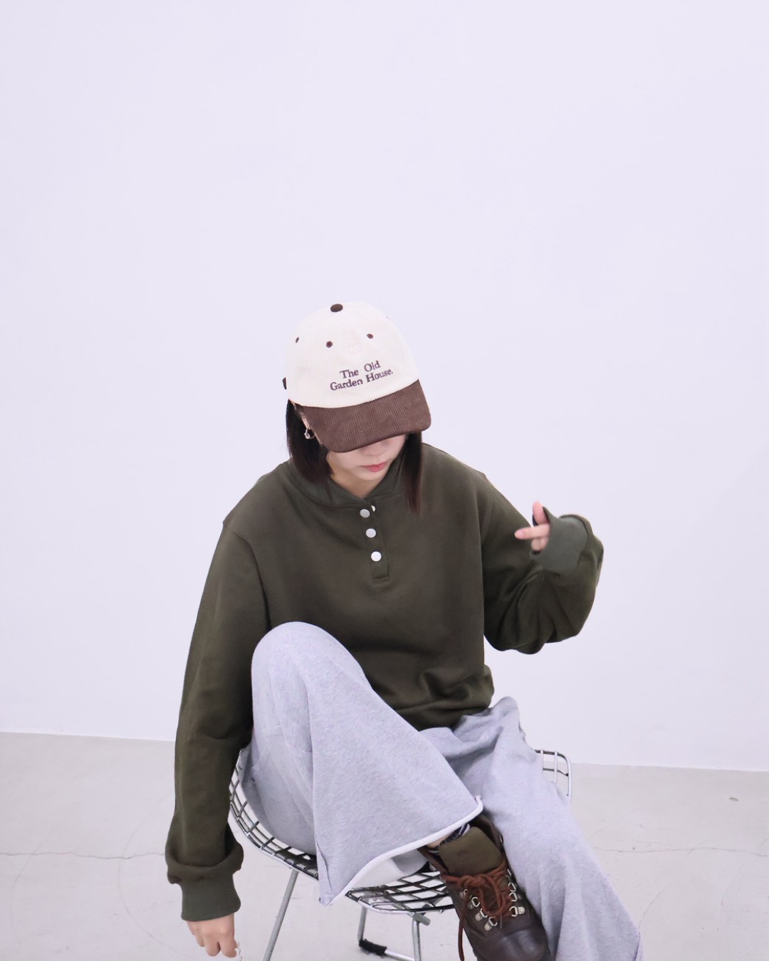 【11/25 19:00販売開始 オリジナル 即納】コットンヘンリーネックスウェットシャツ K6001