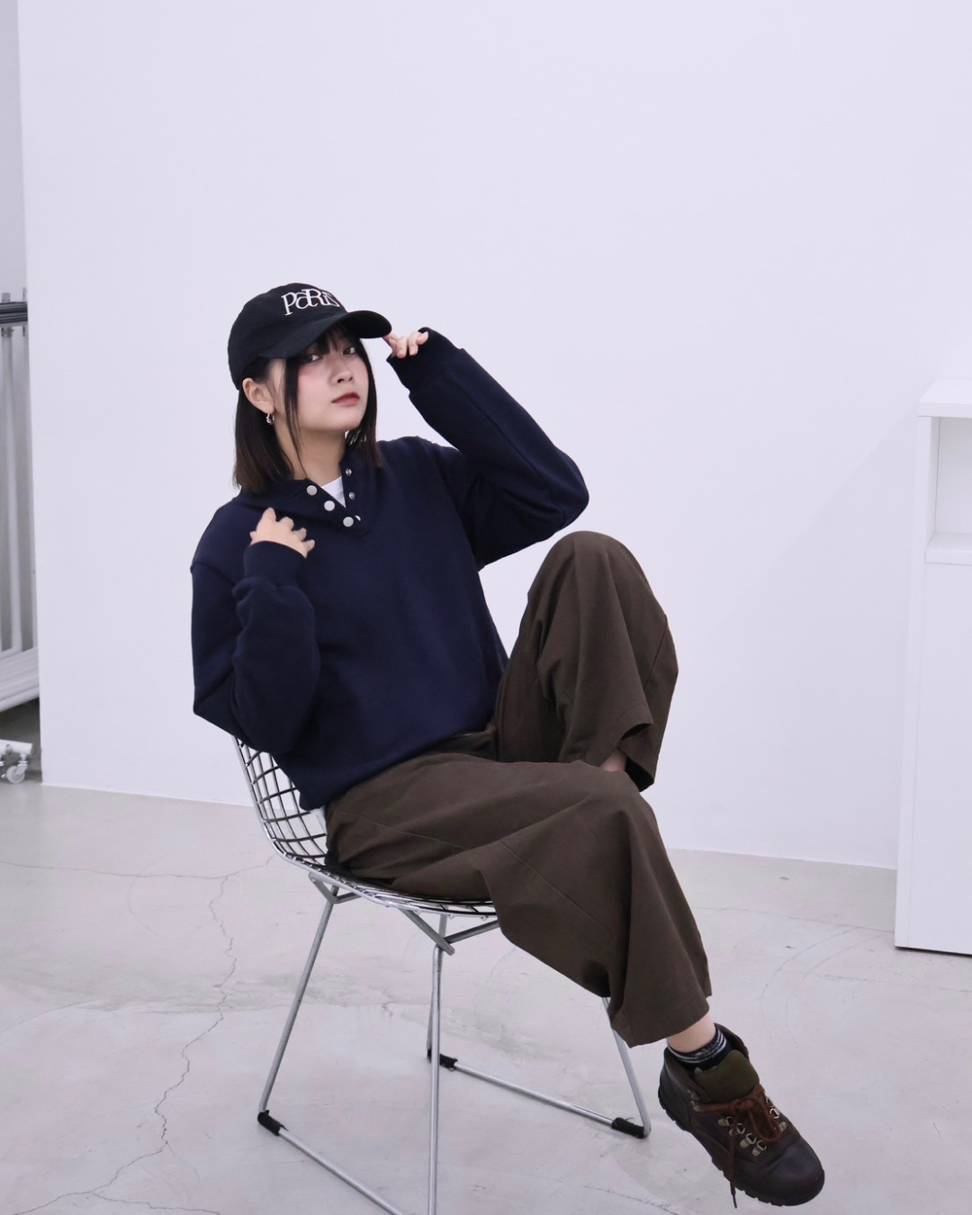 【11/25 19:00販売開始 オリジナル 即納】コットンヘンリーネックスウェットシャツ K6001