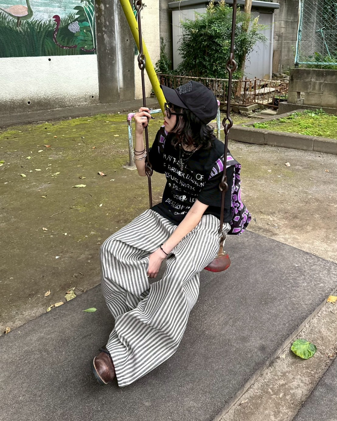 カジュアルストライプパンツ KM0007