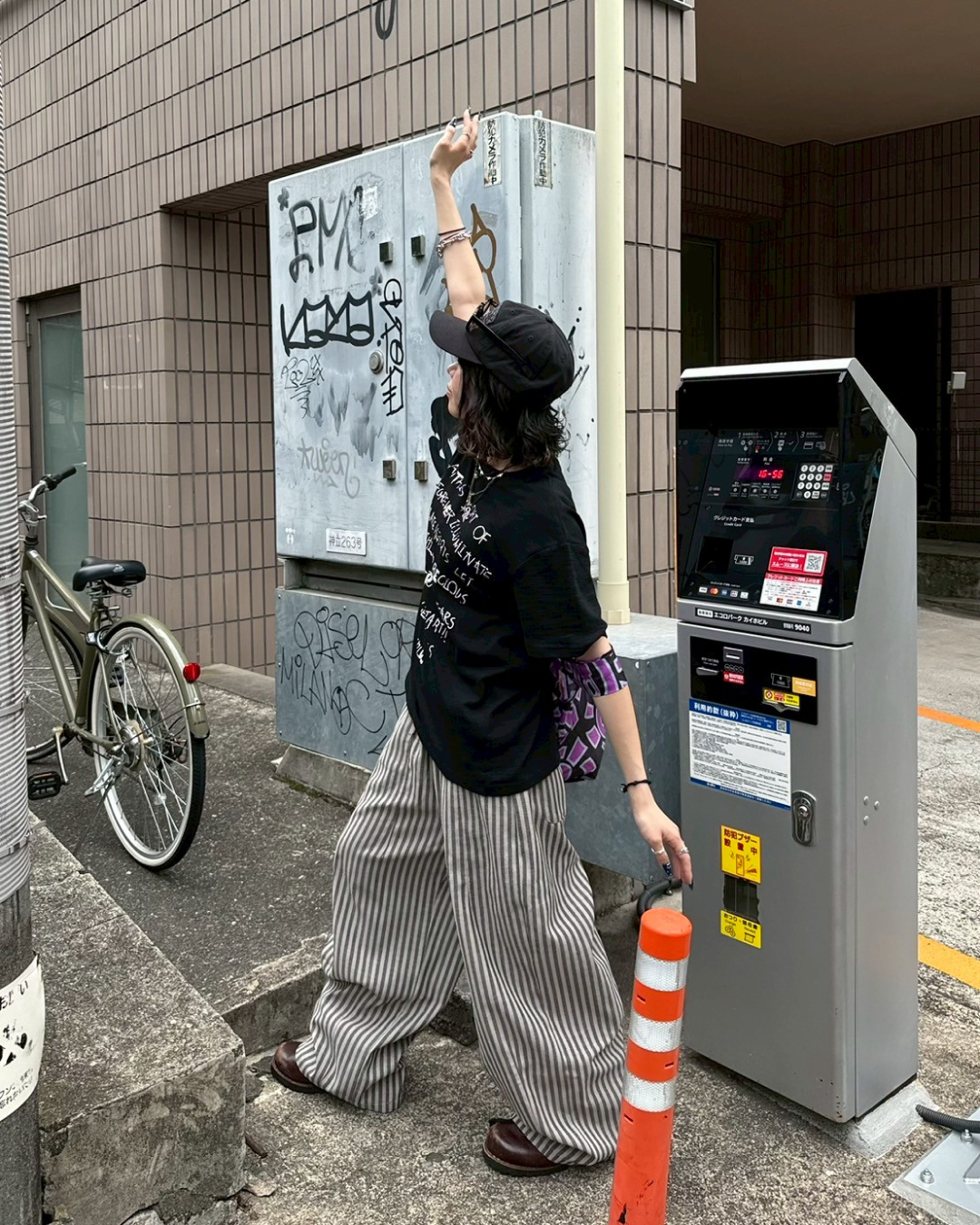 カジュアルストライプパンツ KM0007