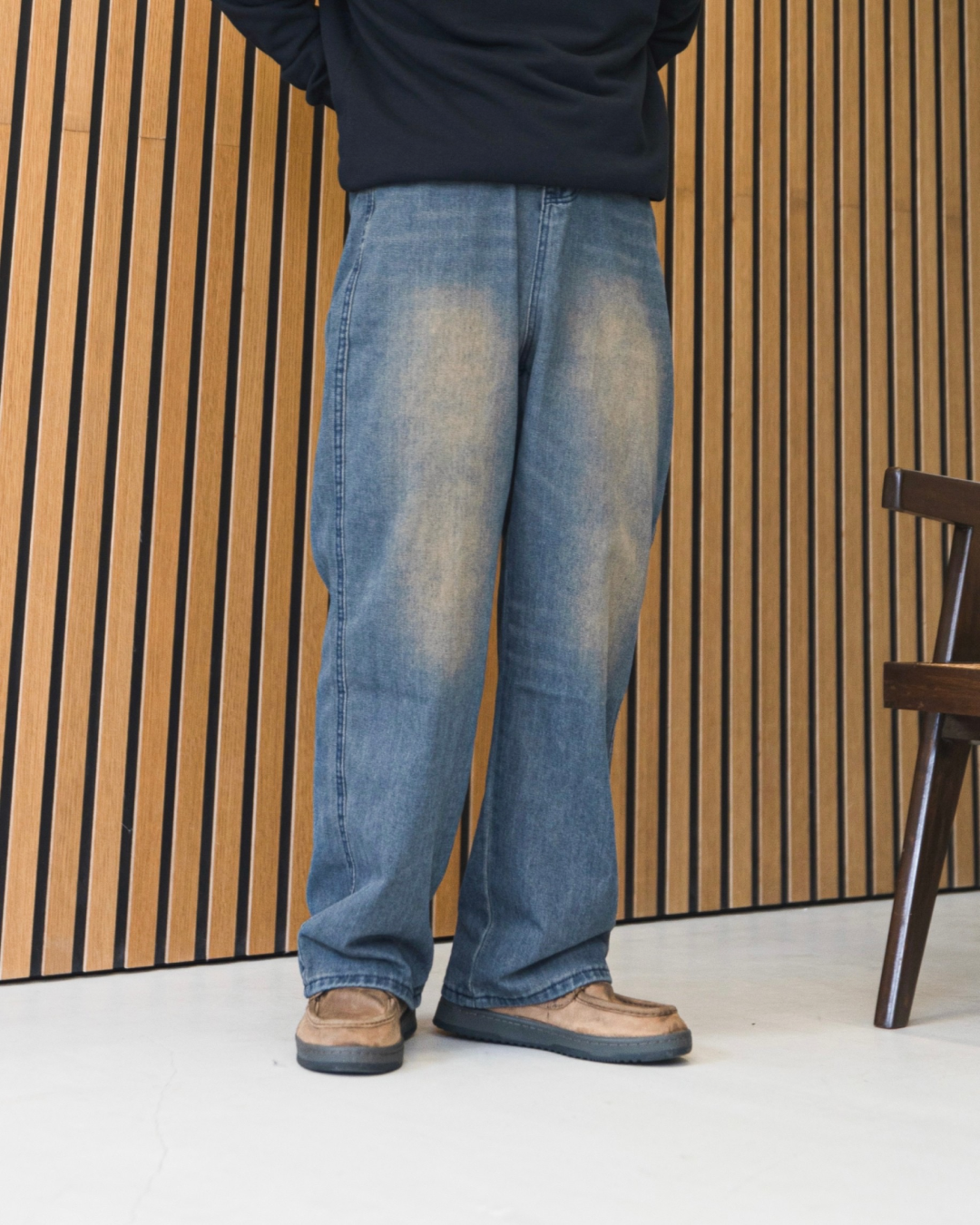 Retro loose wash pants KA0015