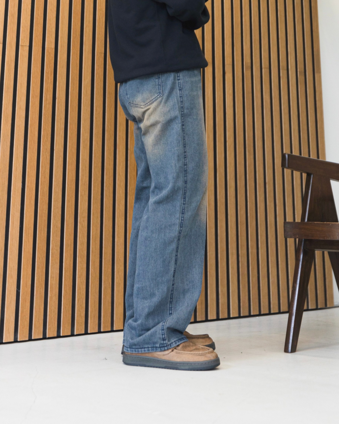 Retro loose wash pants KA0015