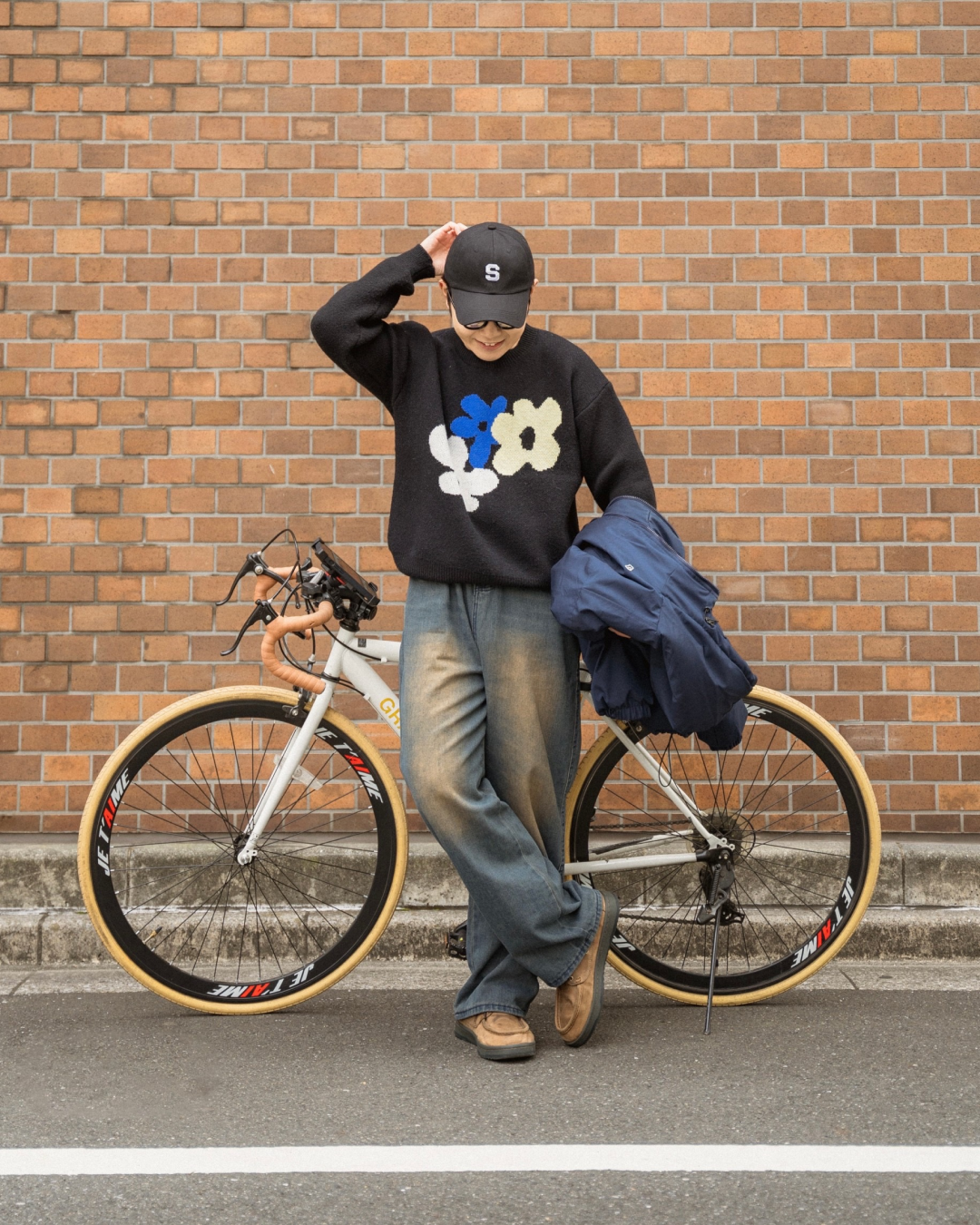 Retro loose wash pants KA0015