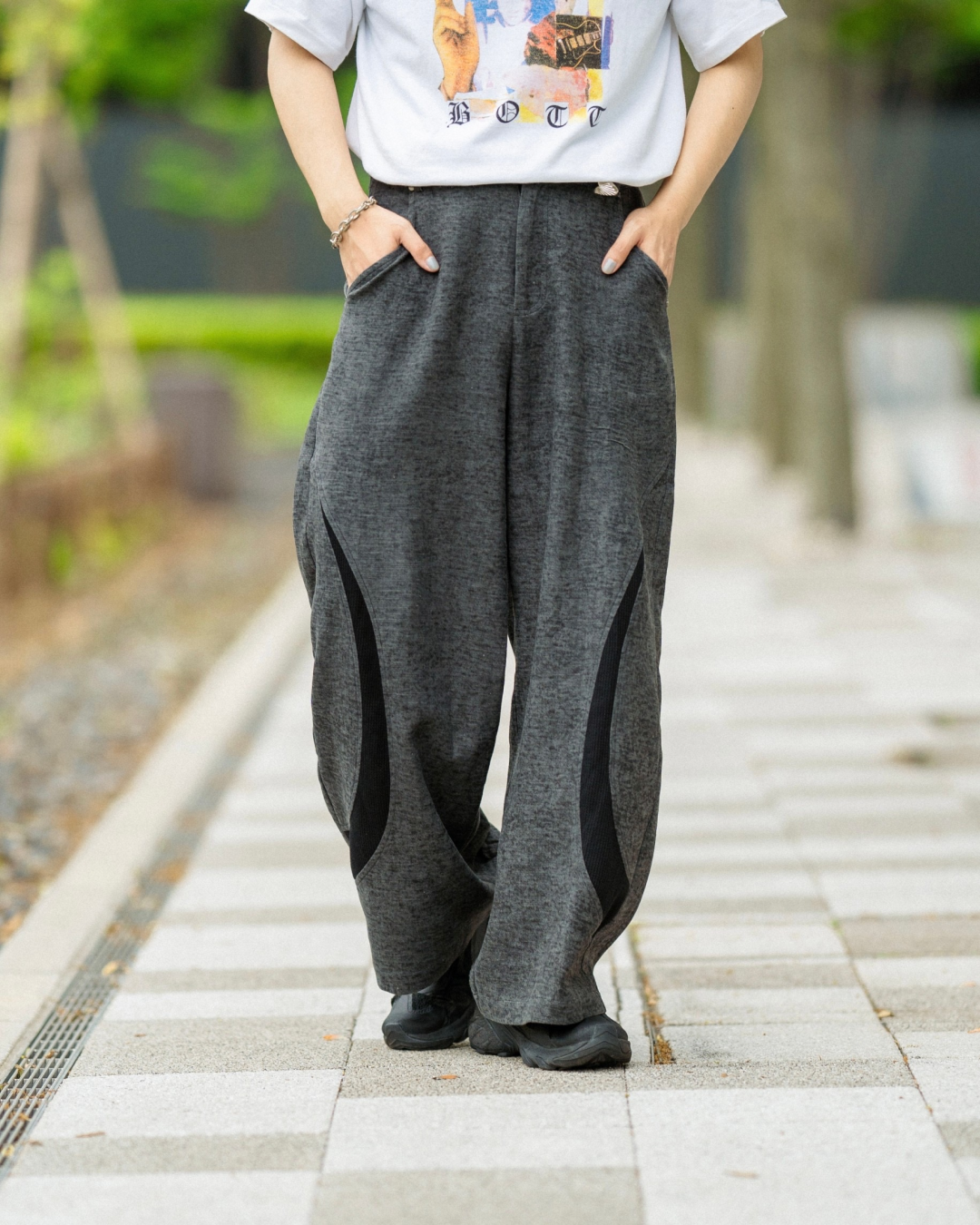アクセントデザインワイドパンツ KA0040 – YOLO（ヨロ）｜ファッション通販