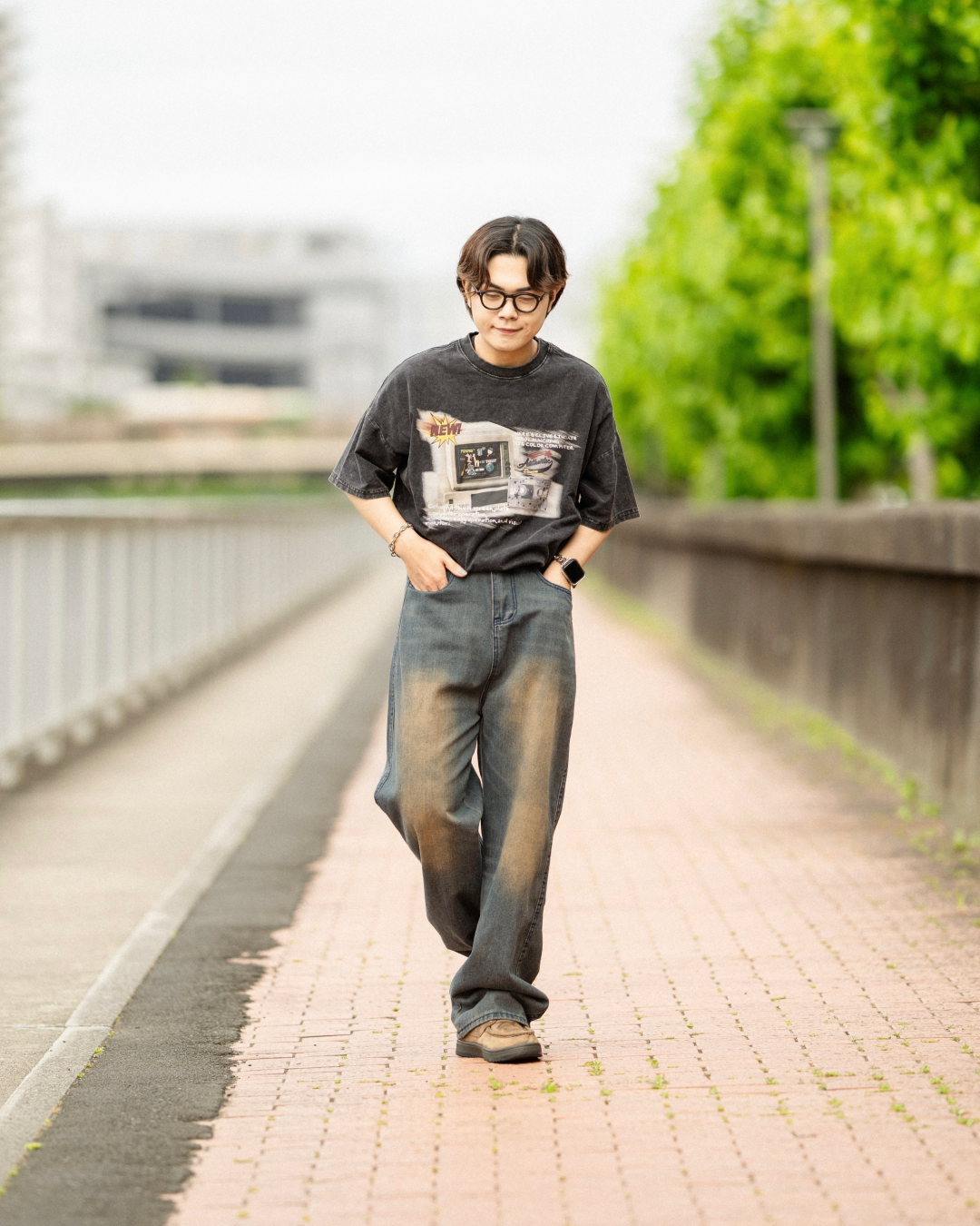 グラフィックプリントTシャツ KA0041