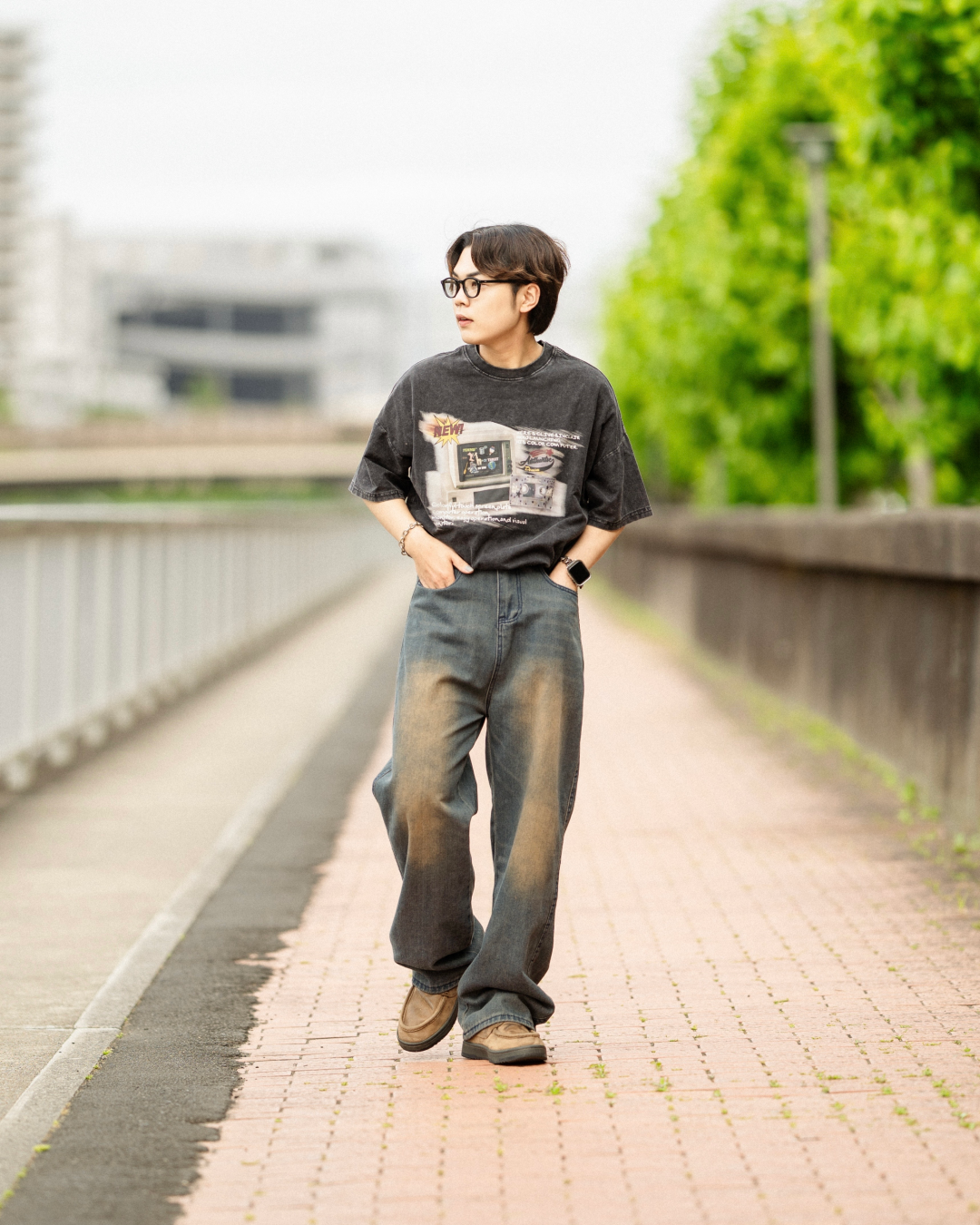 グラフィックプリントTシャツ KA0041