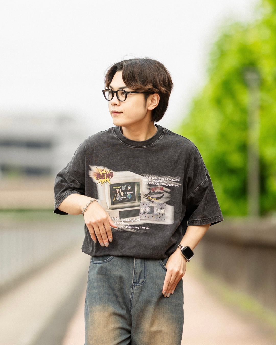 グラフィックプリントTシャツ KA0041