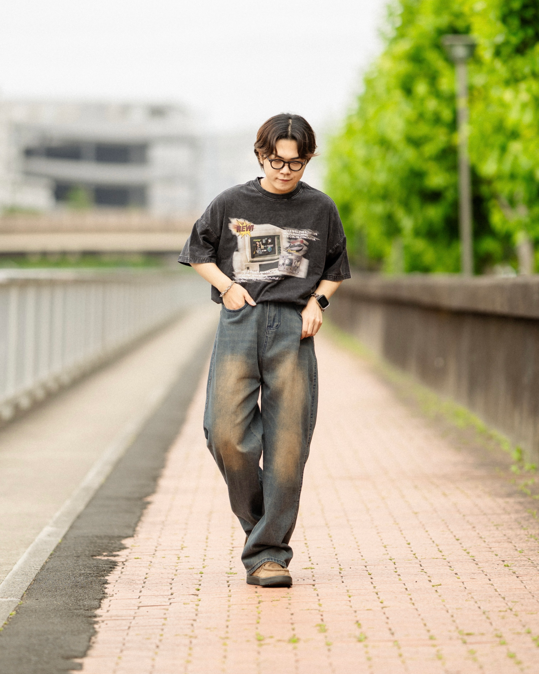 グラフィックプリントTシャツ KA0041