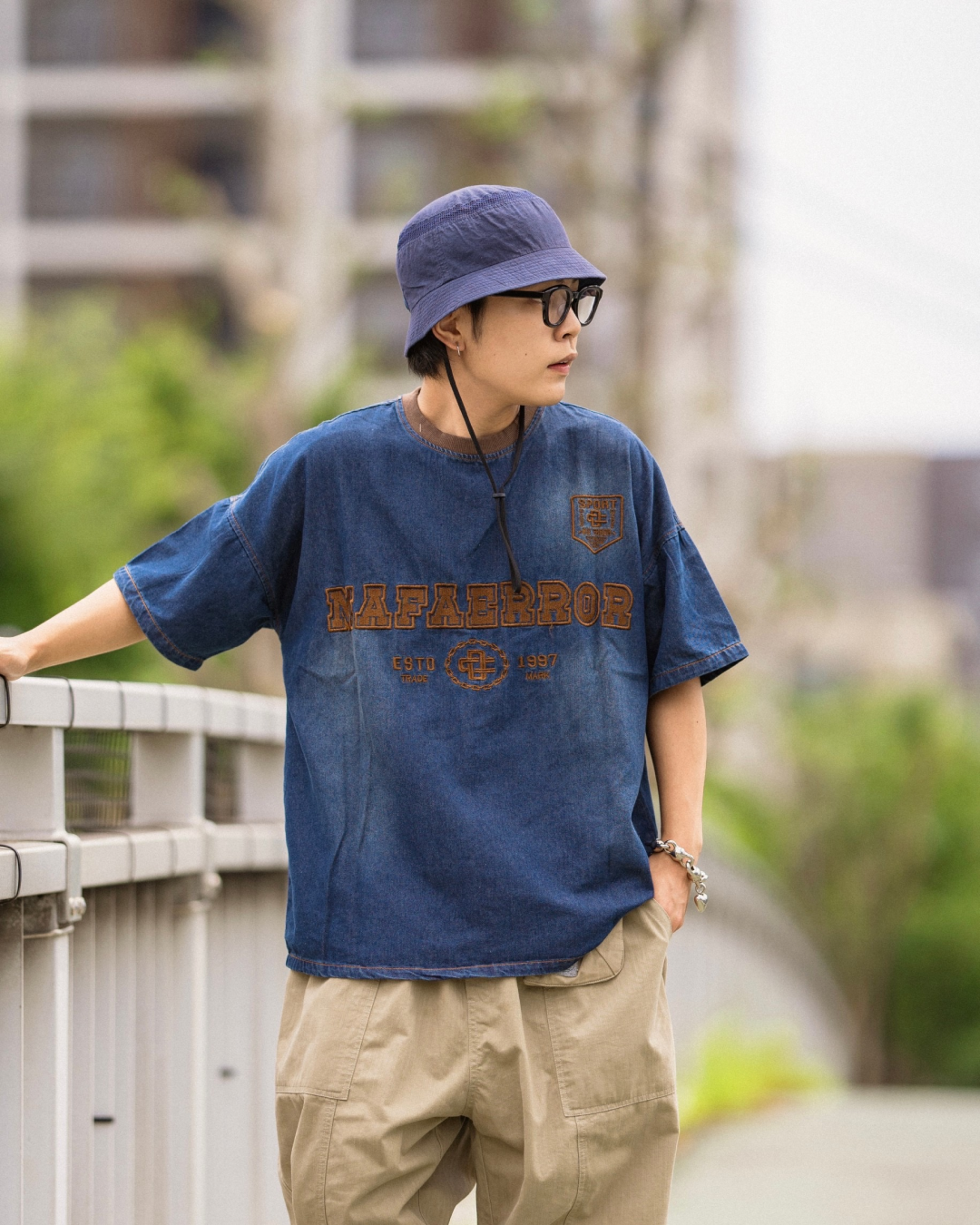 ヴィンテージ刺繍Tシャツ KA0065