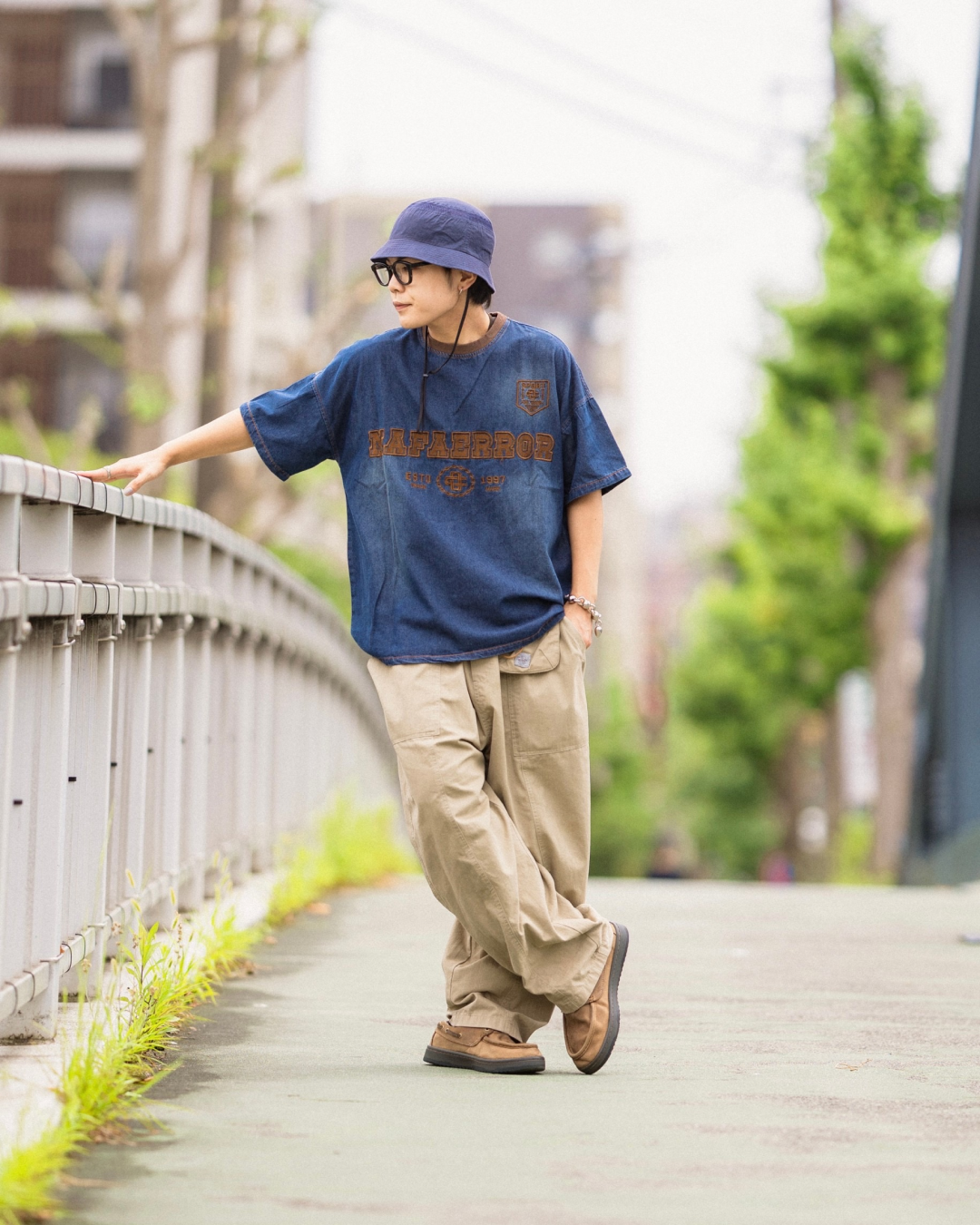 ヴィンテージ刺繍Tシャツ KA0065