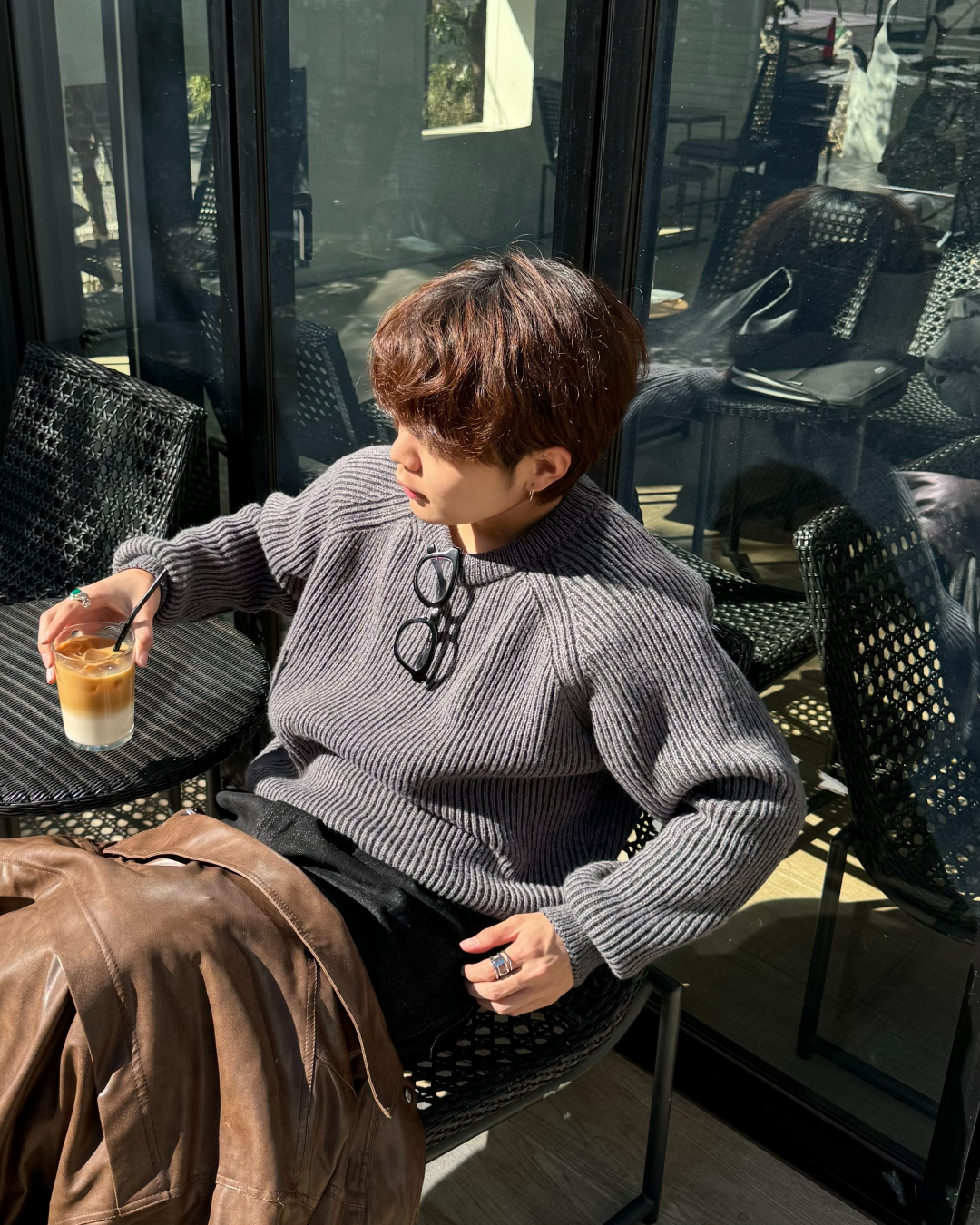 ネックニットセーター KA0135