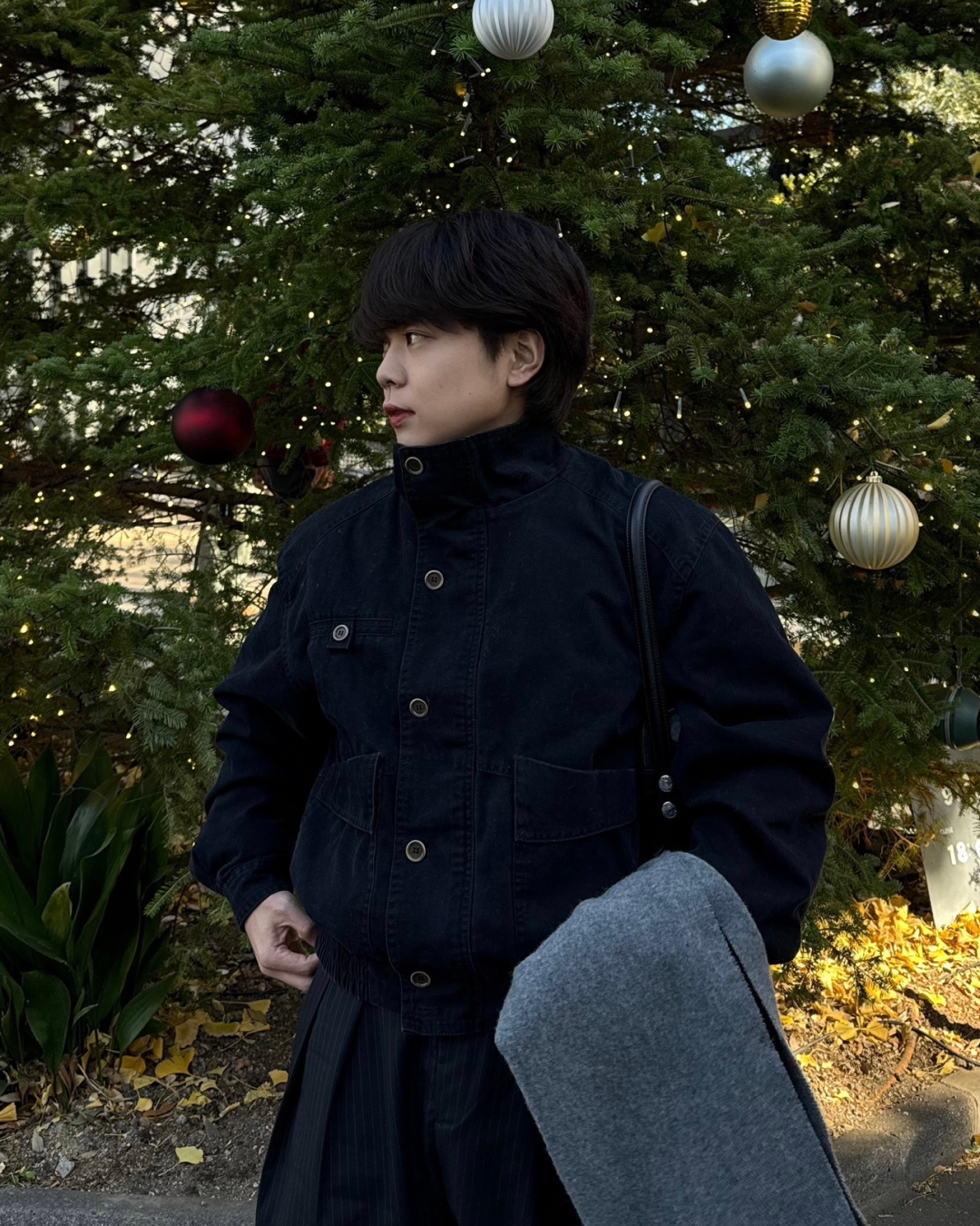 【即納】ハイネックキャンバスジャケット KA0146