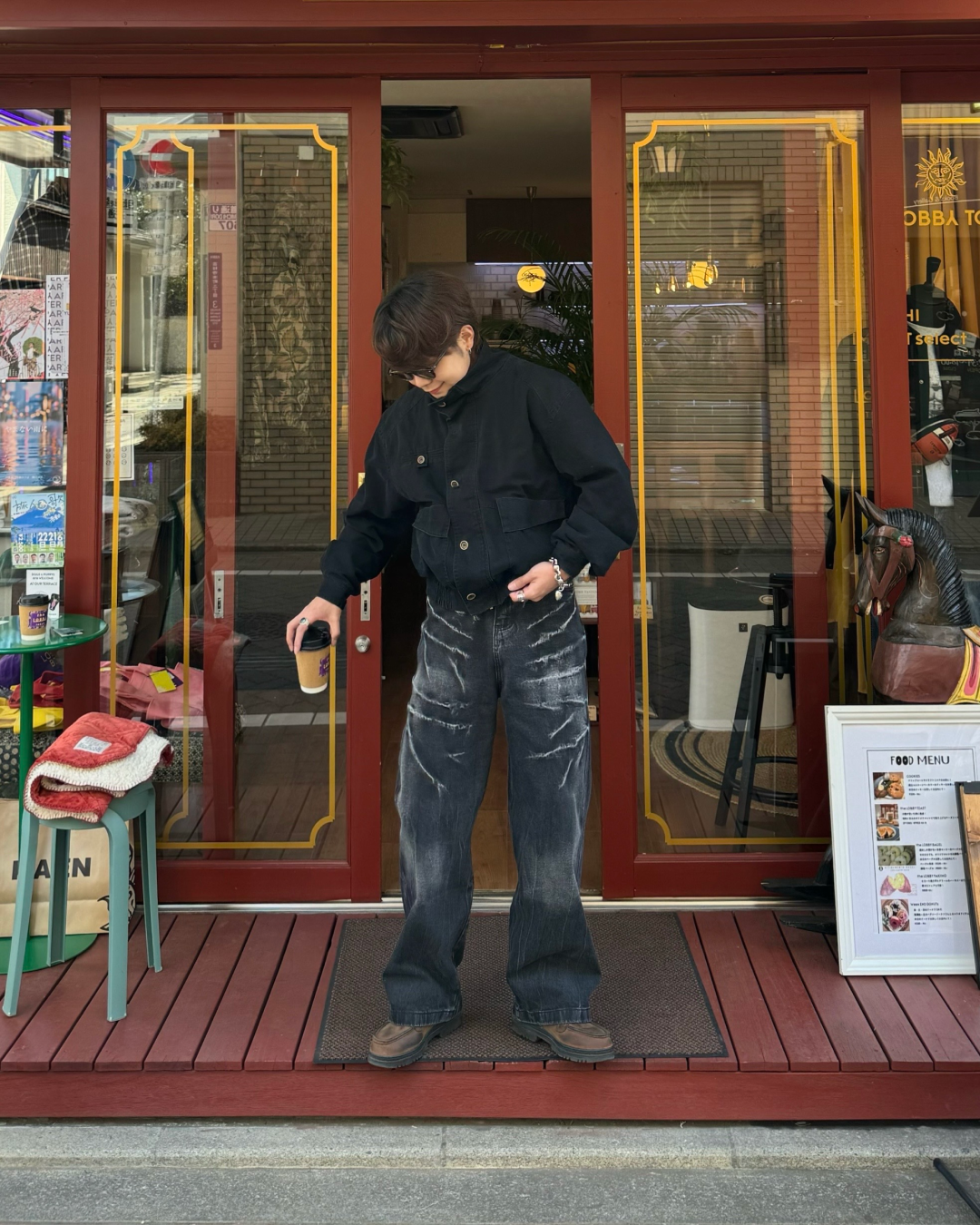 ダメージストレートデニム KA0144