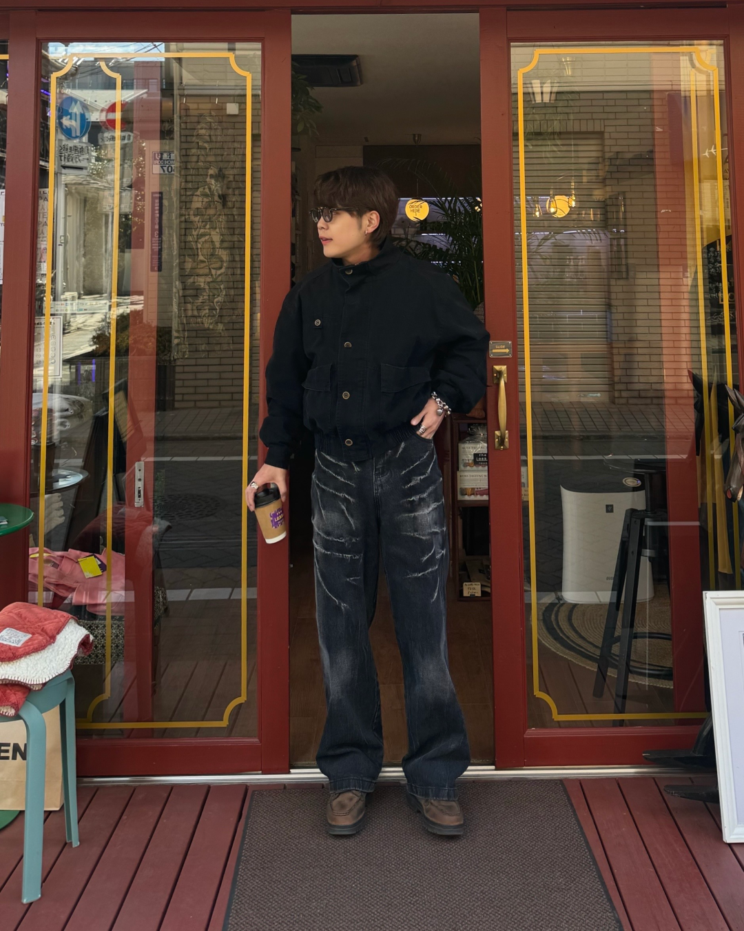 【即納】ハイネックキャンバスジャケット KA0146