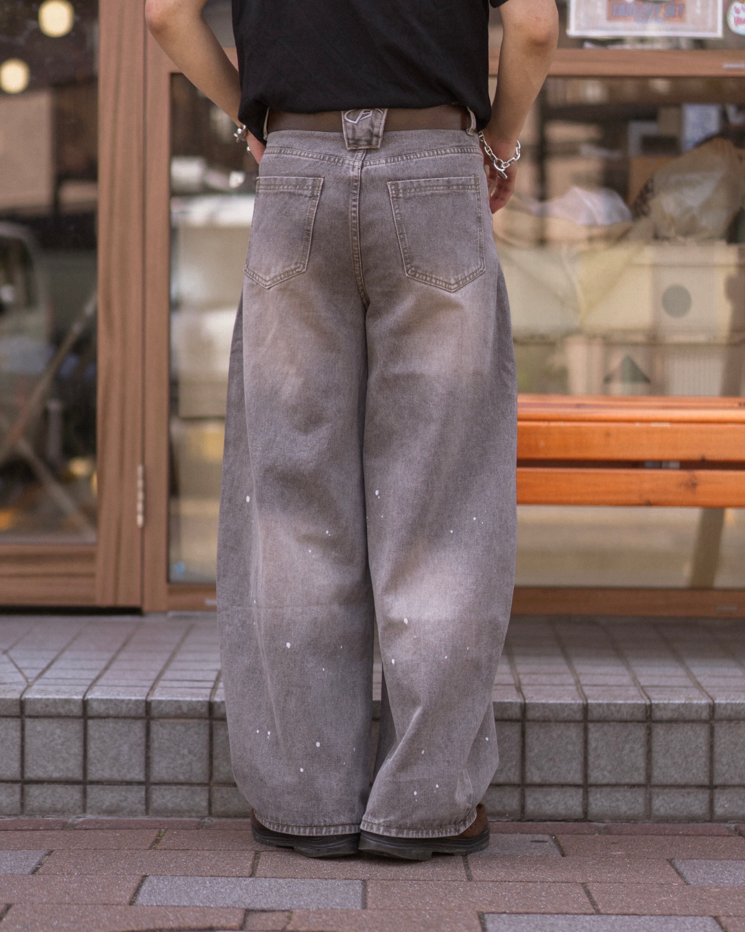 ペイントデニムパンツ KA0166