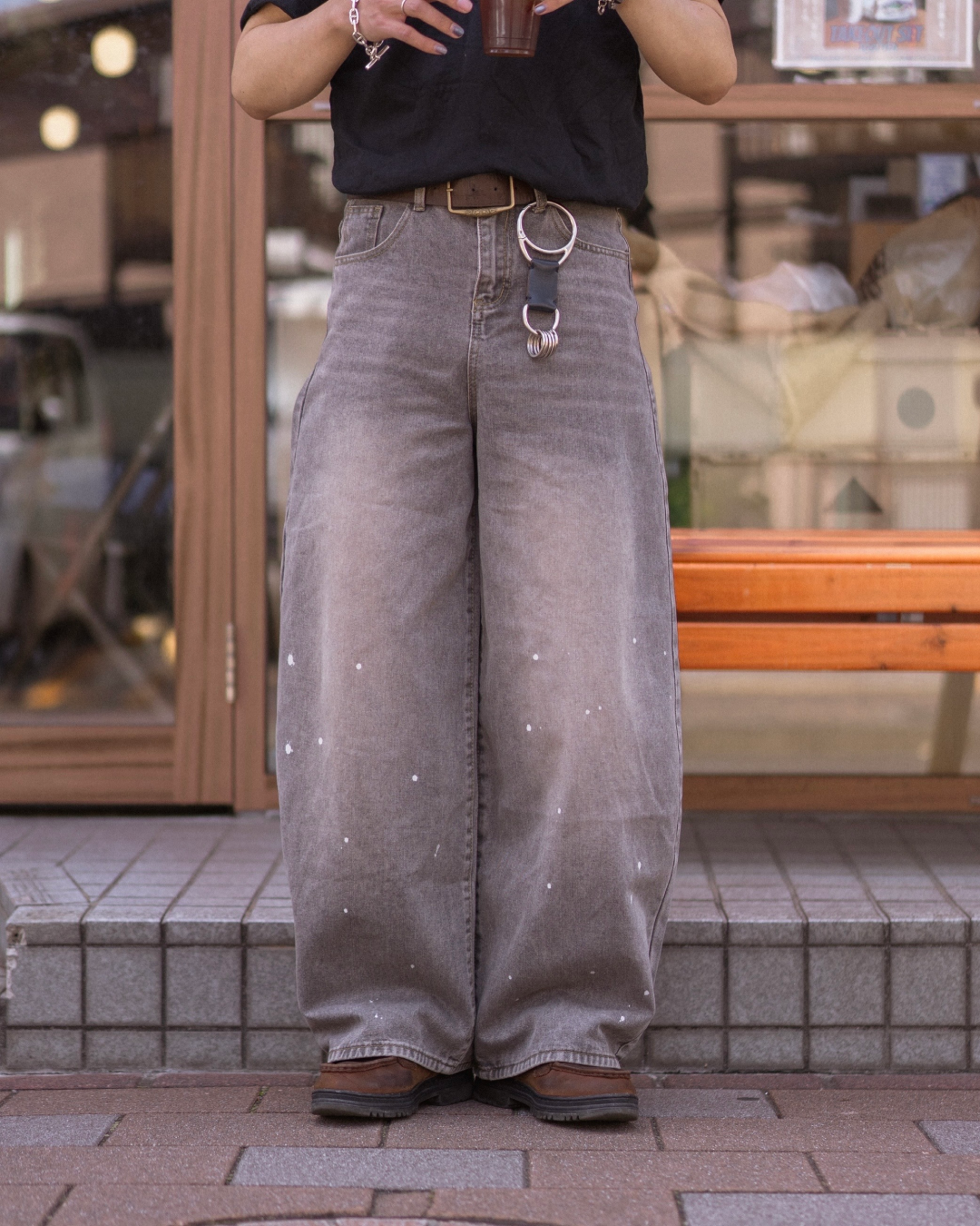 ペイントデニムパンツ KA0166