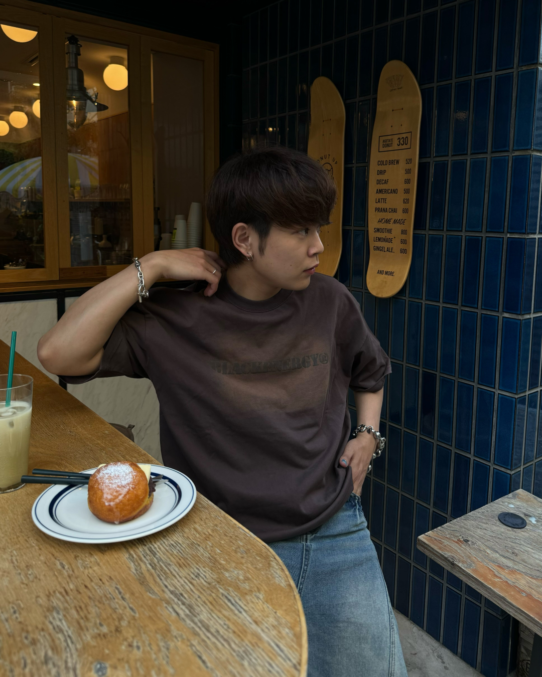 ウォッシュプリントTシャツ KA1035