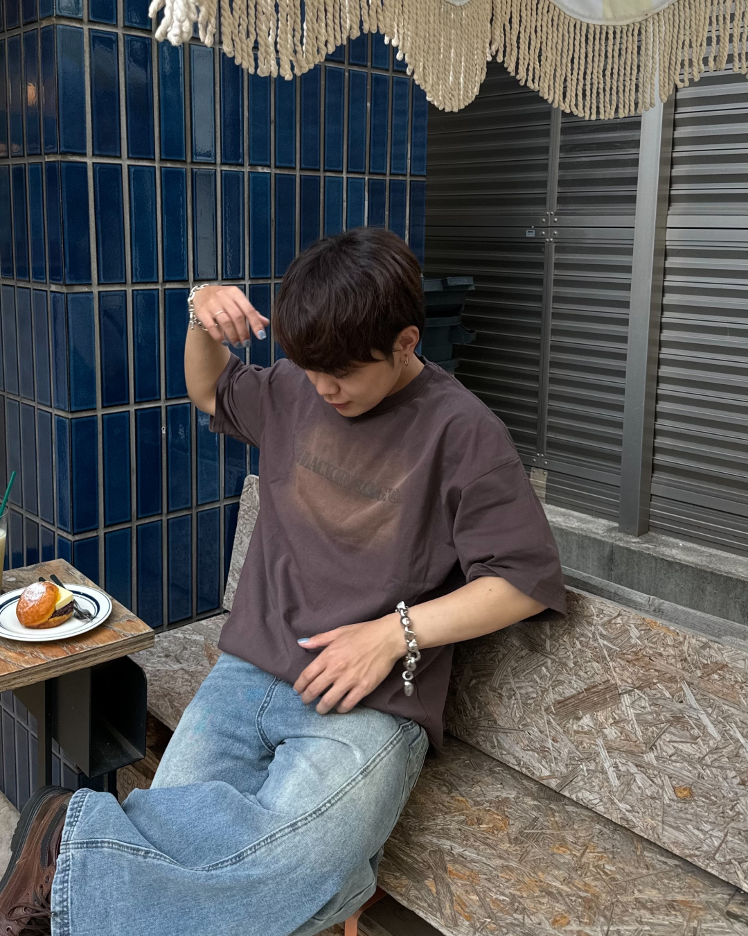 ウォッシュプリントTシャツ KA1035