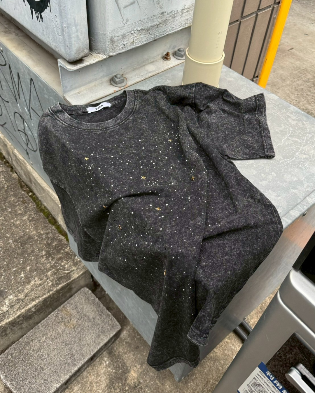 ラメストーンTシャツ KM1058