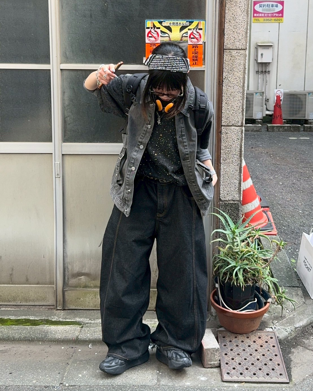 ノースリーブデニムジャケット KM1085