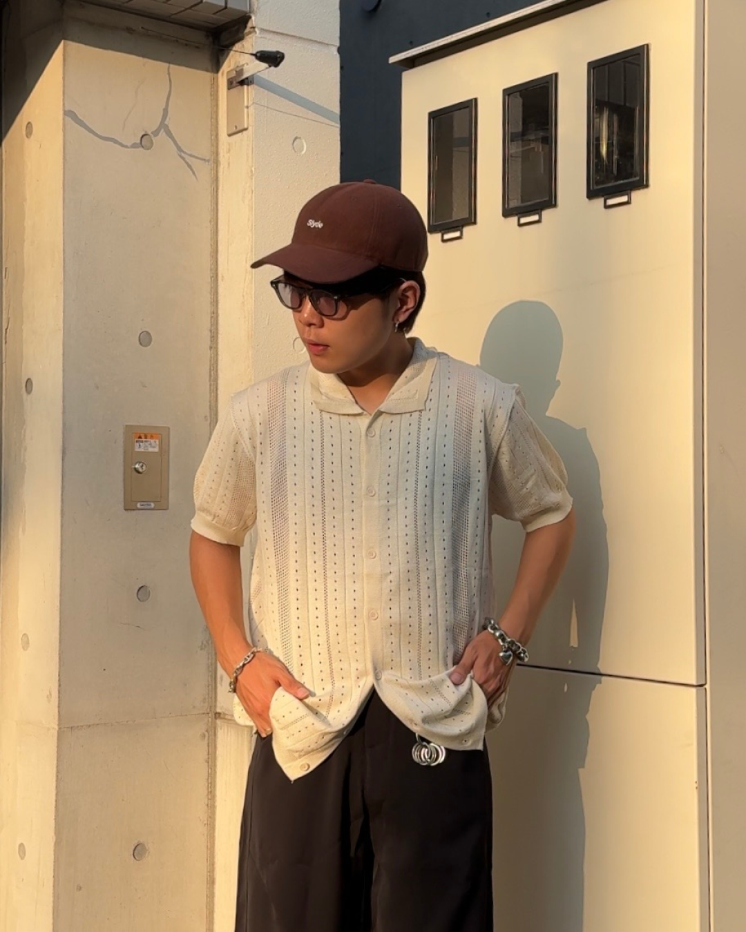 ニットシアーシャツ KA1133