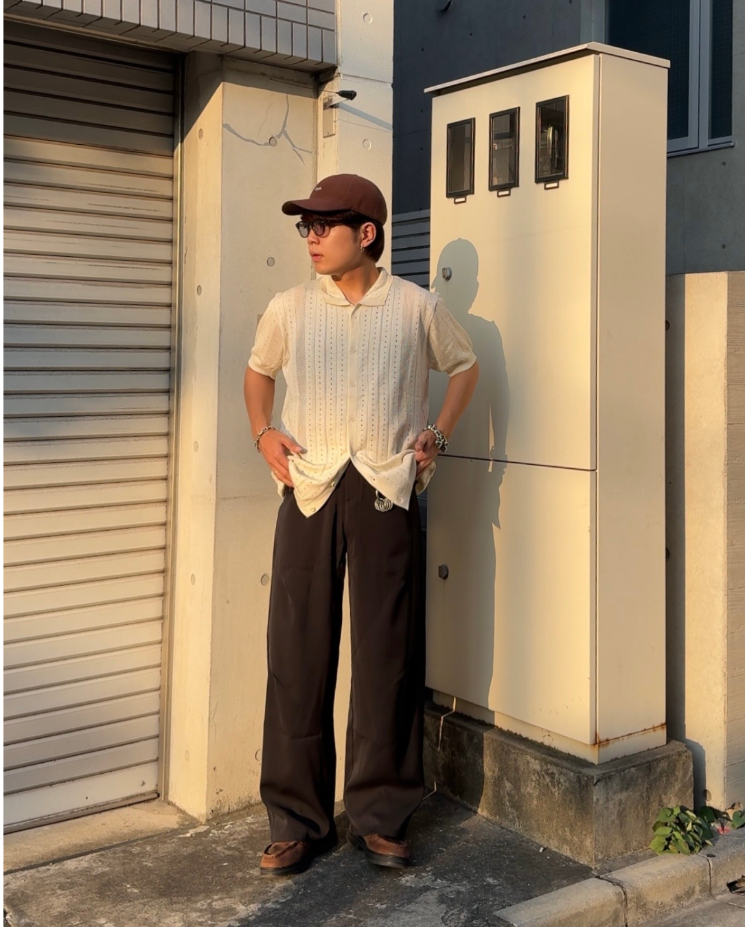 ニットシアーシャツ KA1133