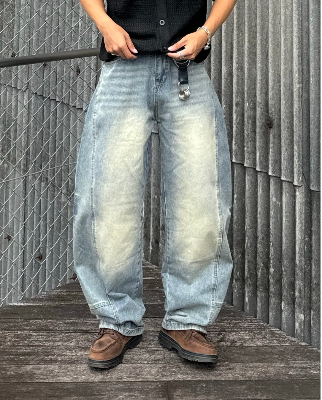 ウォッシュ加工デニムパンツ KA1167 – YOLO(ヨロ ウォッシュ加工デニムパンツ KA1167 – YOLO(ヨロ