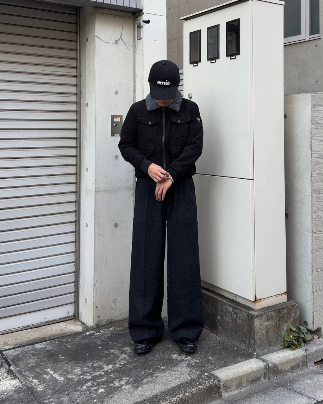 コーデュロイ襟ボアジャケット KA1326