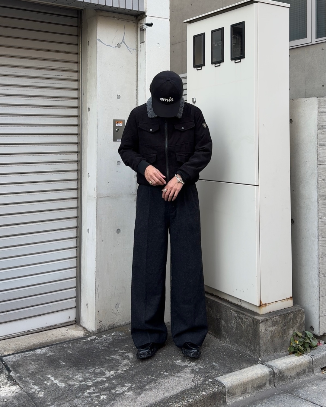 コーデュロイ襟ボアジャケット KA1326