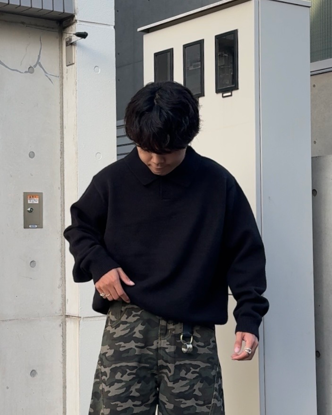 【即納】カジュアルポロニット KA5003