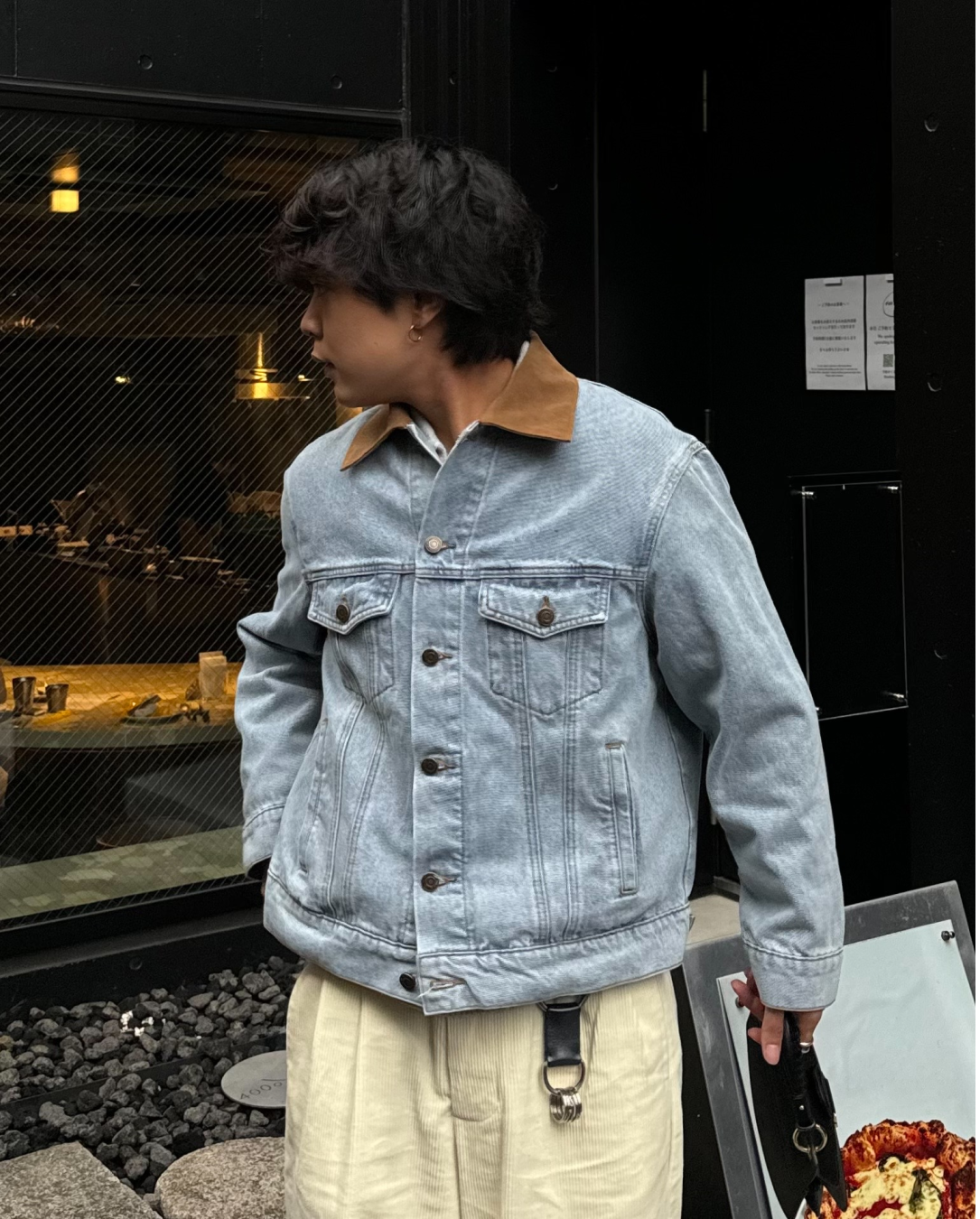 【即納】バイカラーデニムジャケット KA5005