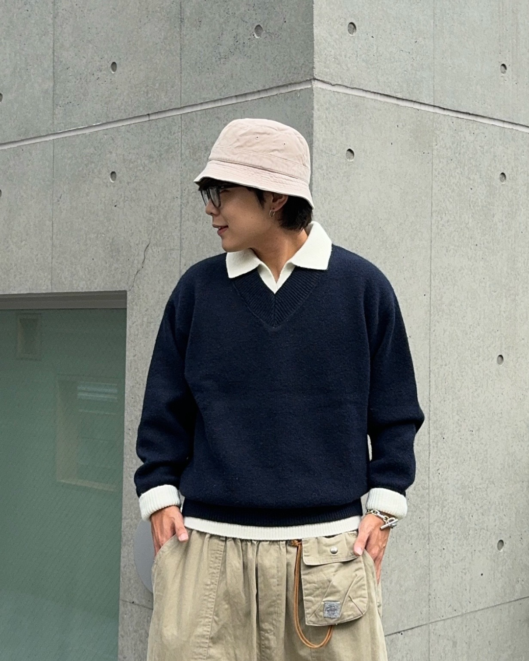 美品⭐︎YONFA⭐︎ヨンファ⭐︎レイヤードシャーリングニット 即納】レイヤードニットカーディガン KA5014 – YOLO（ヨロ