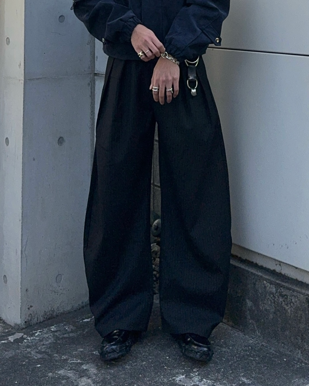 【即納】ツータックストライプパンツ KA5028