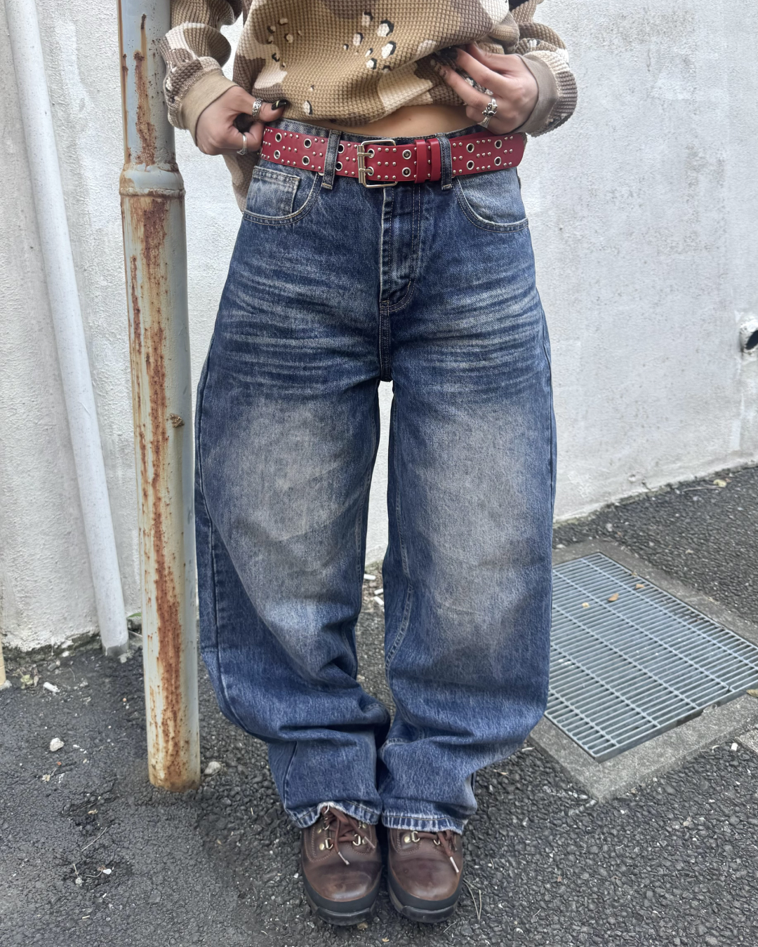 ウォッシュデニムパンツ KM7052