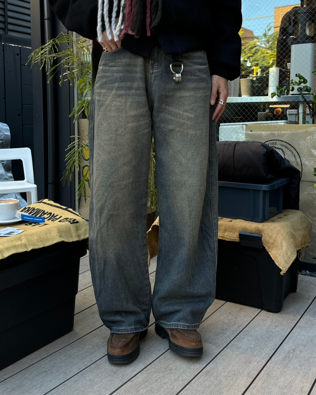 ウォッシュ加工ストレートデニムパンツ KA7127 – YOLO（ヨロ