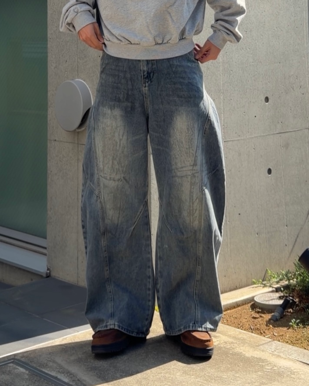 ウォッシュ加工デニムパンツ KA7147