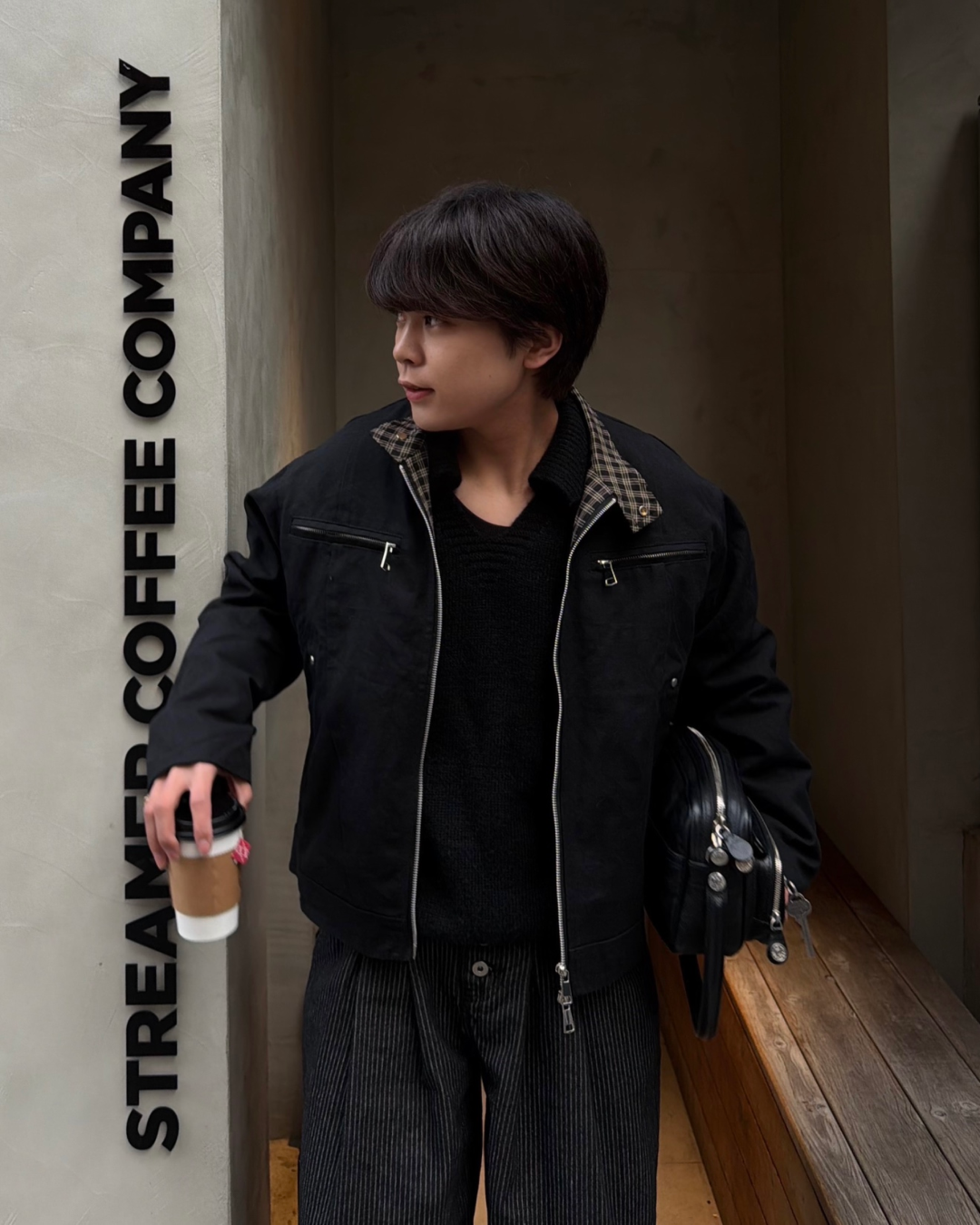 ブラックハリントンジャケット KA7156