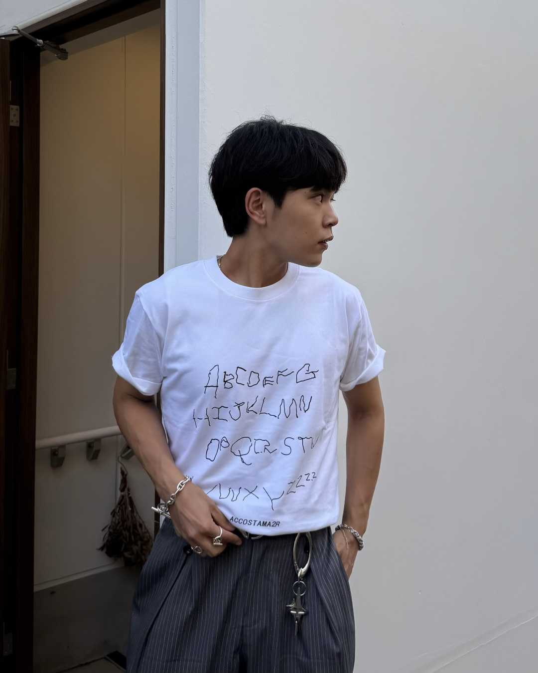 ハンドライティングTシャツ KA7383