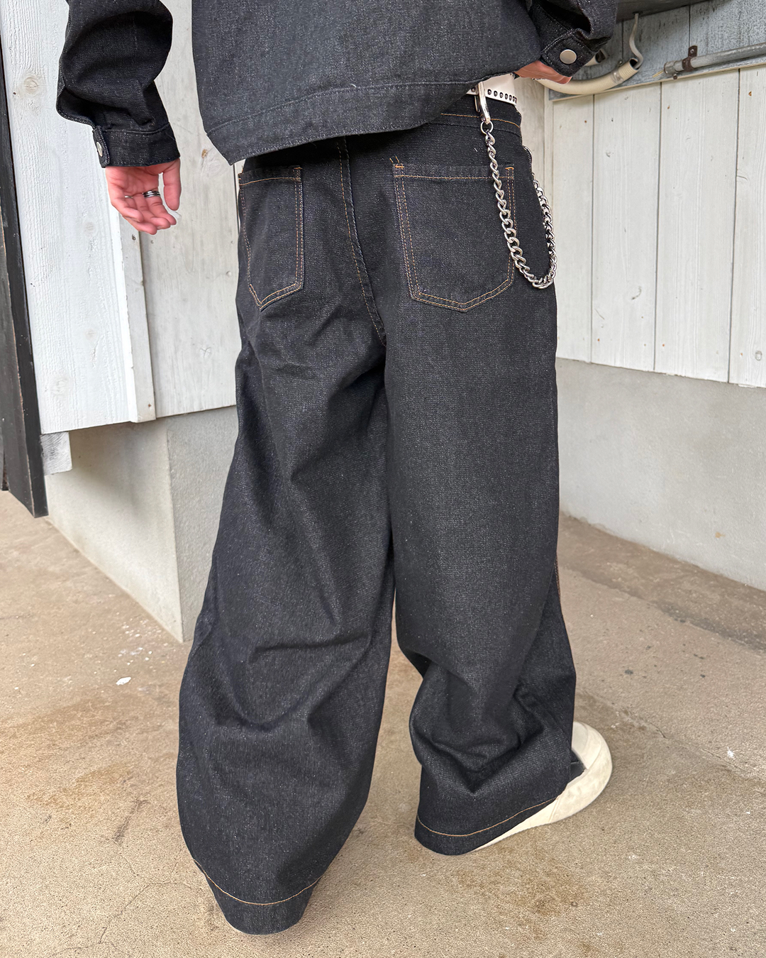 ボタンフライデザインデニムパンツ KB0055