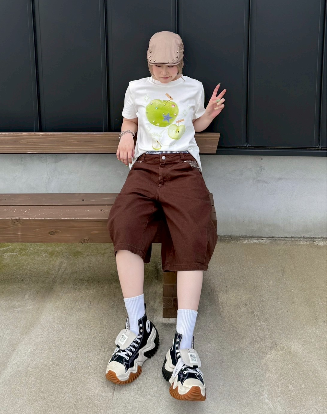 ファッジグリーンTシャツ KC0081