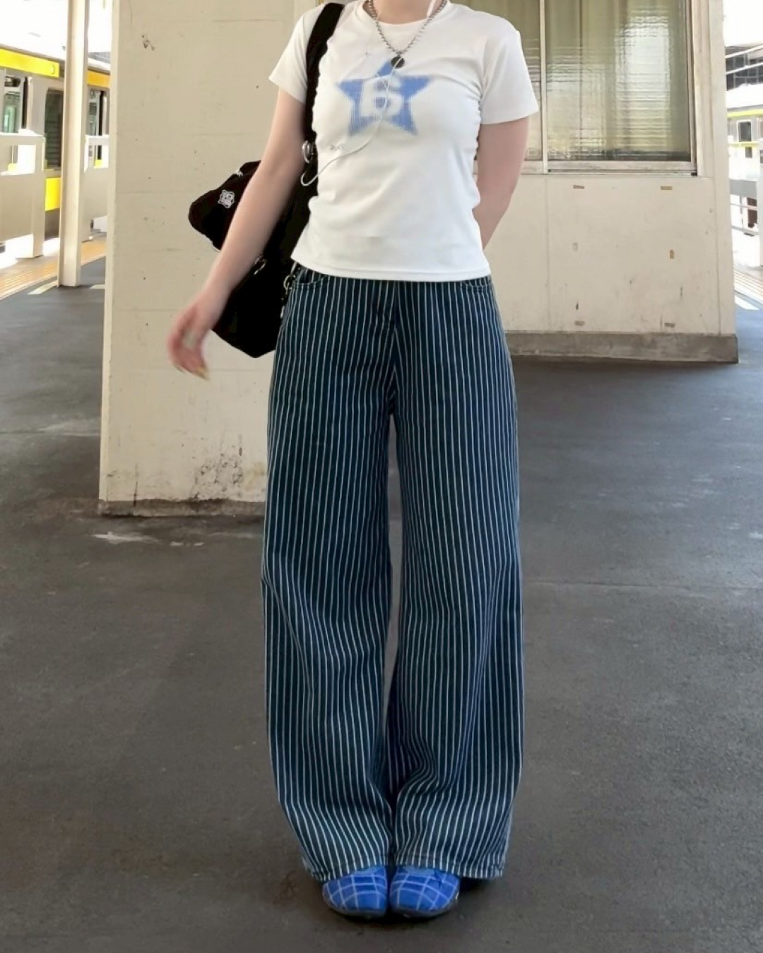 ストライプデニムパンツ KC0104