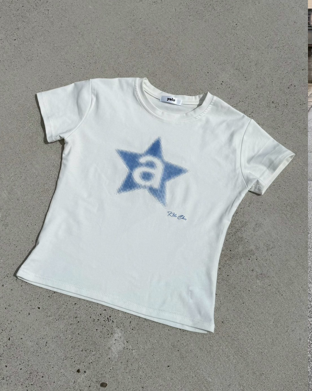 ブルースタープリントTシャツ KC0108