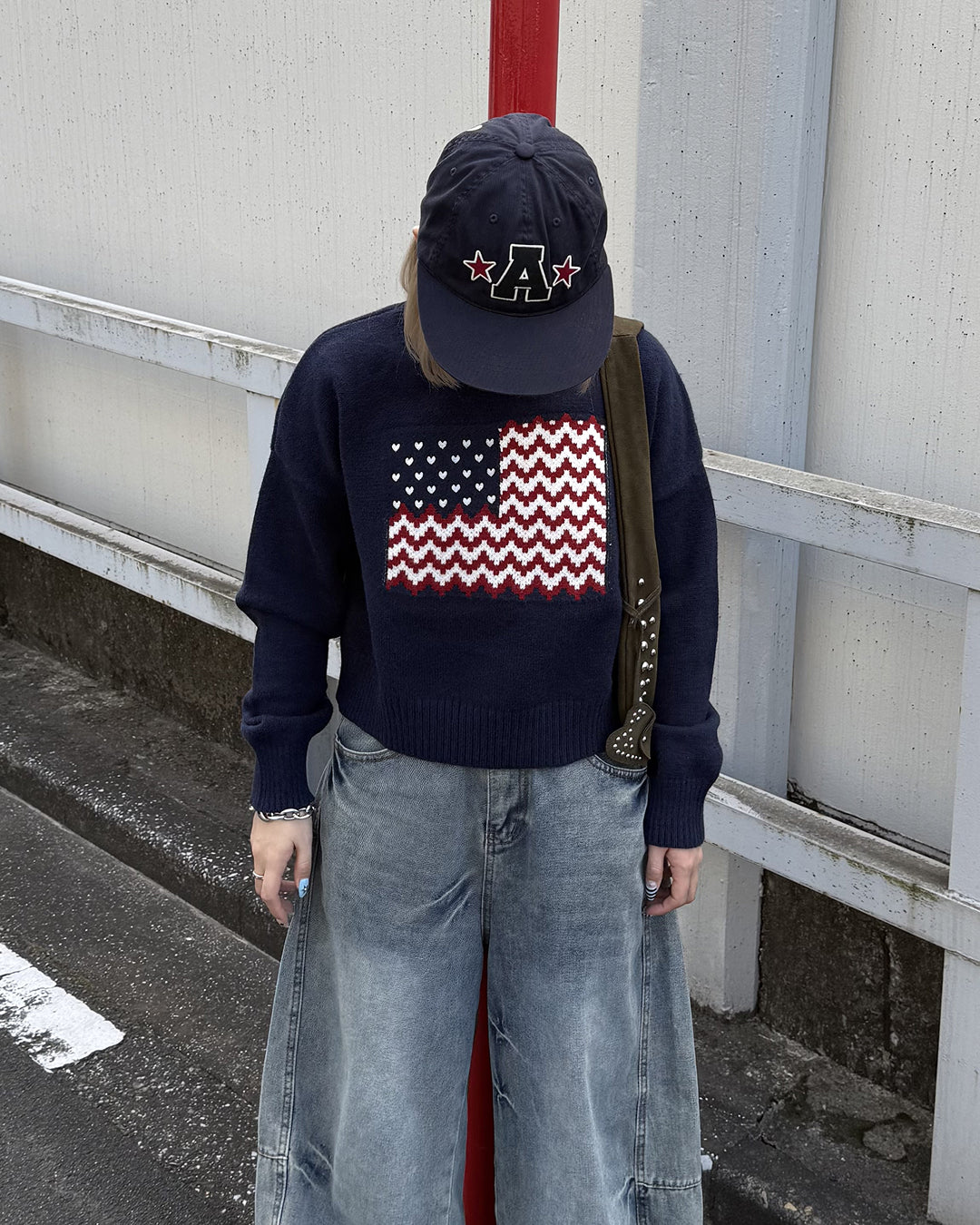 アメリカンラウンドネックプルオーバーセーター KC0203