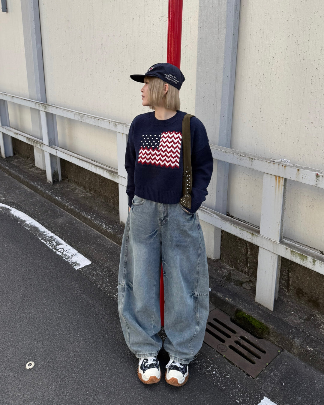 アメリカンラウンドネックプルオーバーセーター KC0203