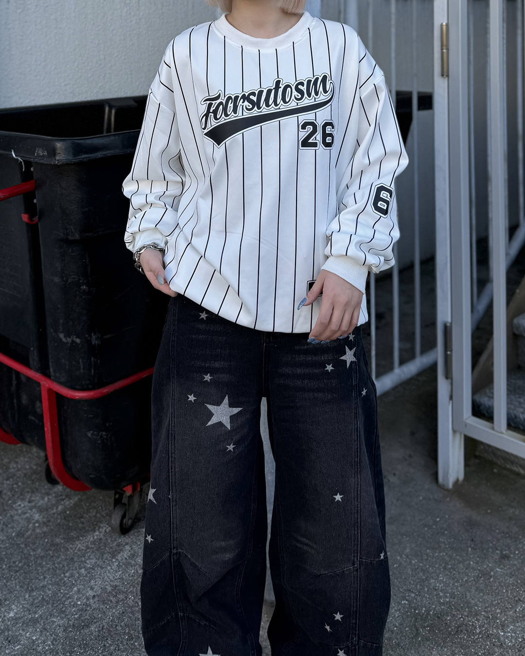 ベースボールデザインウェットプルオーバーKC0219