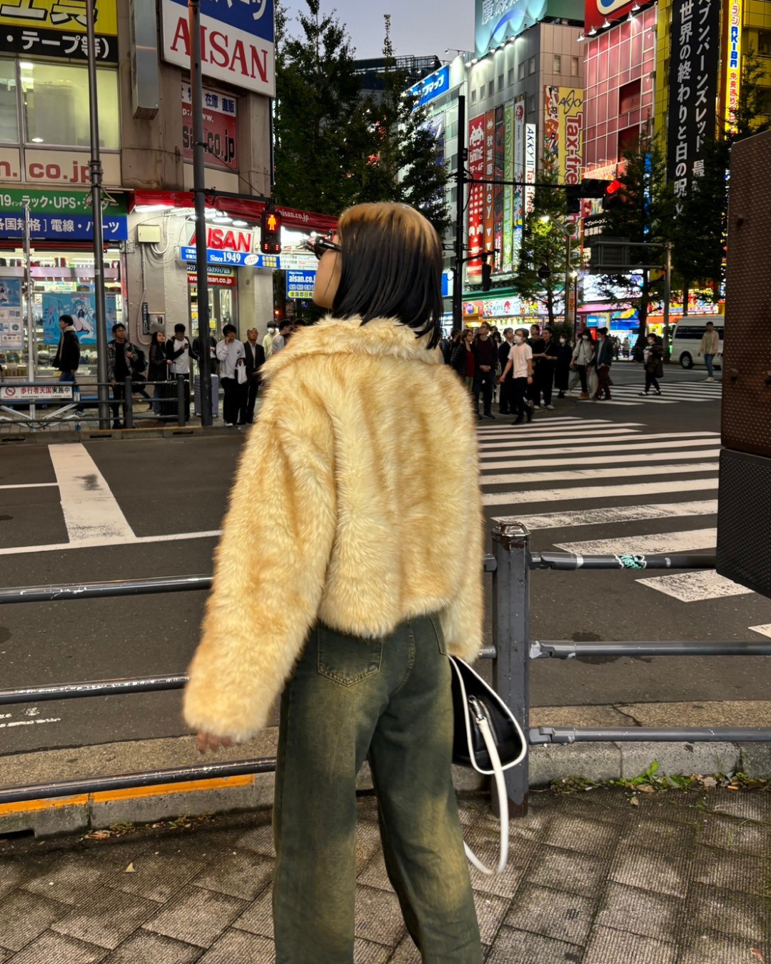 グラデーションファーコート KK0020