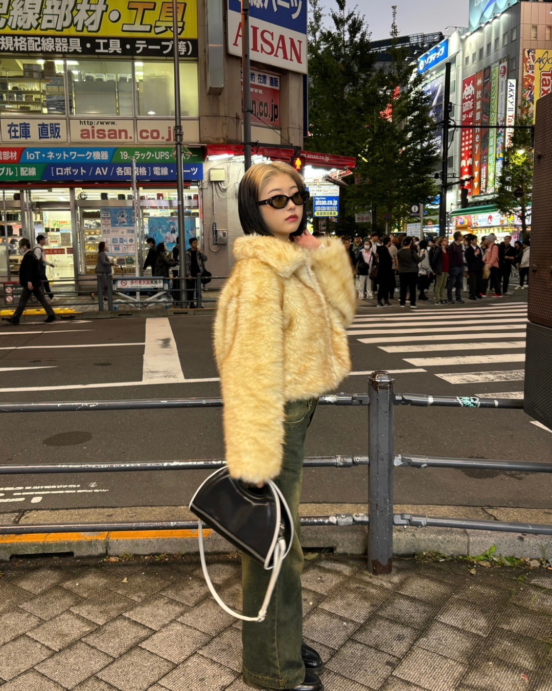 グラデーションファーコート KK0020