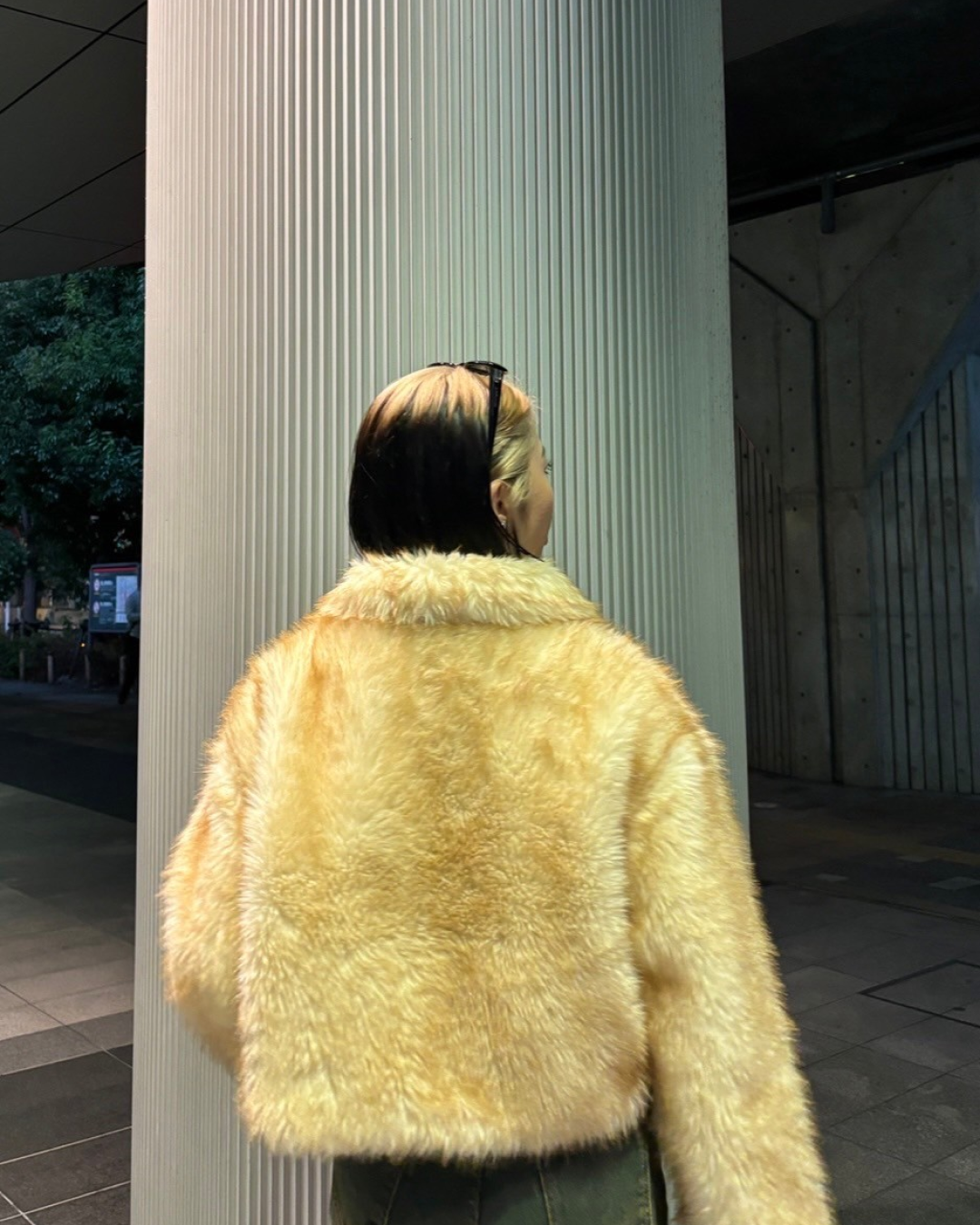 グラデーションファーコート KK0020