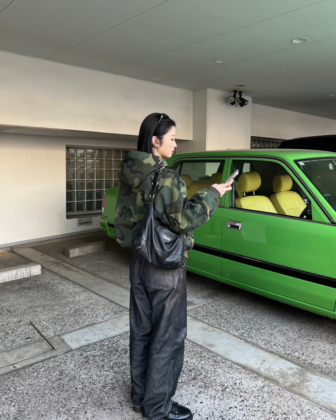 迷彩ファーパーカー KK0034